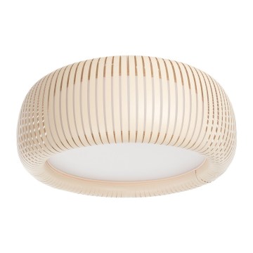 Φωτιστικό οροφής STRIPES 2xE27/40W/230V Ø 55 cm κρεμ/λευκό