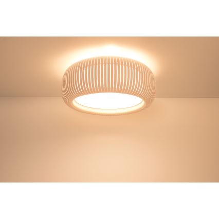 Φωτιστικό οροφής STRIPES 2xE27/40W/230V Ø 55 cm κρεμ/λευκό