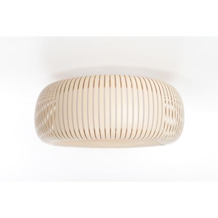 Φωτιστικό οροφής STRIPES 2xE27/40W/230V Ø 55 cm κρεμ/λευκό