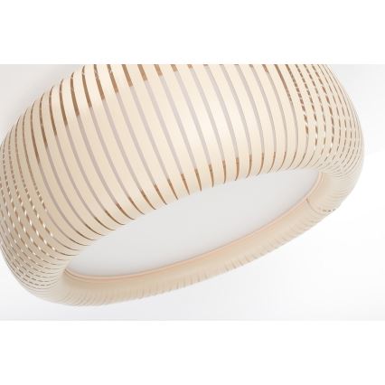 Φωτιστικό οροφής STRIPES 2xE27/40W/230V Ø 55 cm κρεμ/λευκό