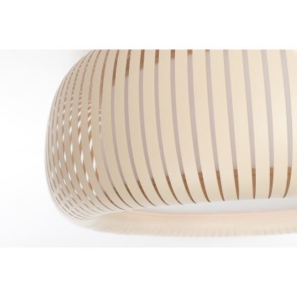 Φωτιστικό οροφής STRIPES 2xE27/40W/230V Ø 55 cm κρεμ/λευκό
