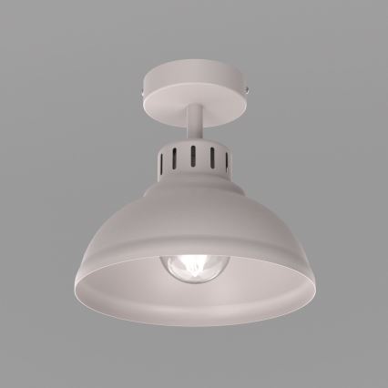 Φωτιστικό οροφής SVEN 1xE27/15W/230V Ø 21 cm σε κρεμ απόχρωση