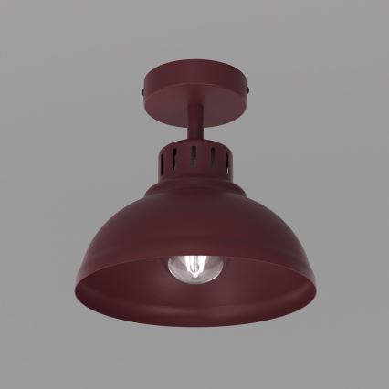 Φωτιστικό οροφής SVEN 1xE27/15W/230V, διάμ. 21 εκ., μπορντό