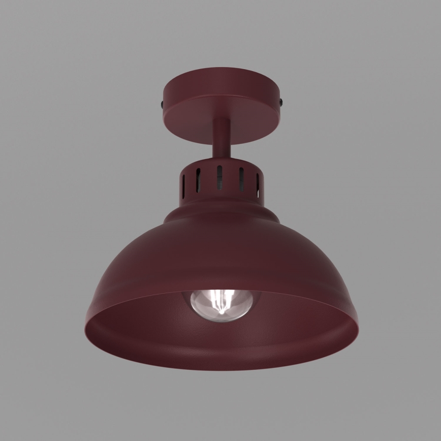 Φωτιστικό οροφής SVEN 1xE27/15W/230V, διάμ. 21 εκ., μπορντό