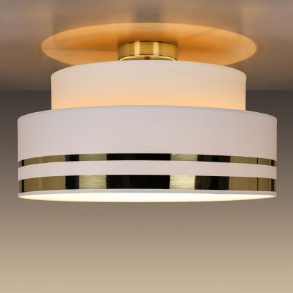 Φωτιστικό οροφής TAMI 1xE27/60W/230V διάμετρος 40 cm λευκό/χρυσό