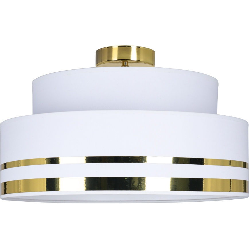 Φωτιστικό οροφής TAMI 1xE27/60W/230V διάμετρος 40 cm λευκό/χρυσό