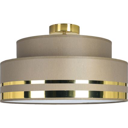 Φωτιστικό οροφής TAMI 1xE27/60W/230V διάμετρος 40 cm καφέ/χρυσό