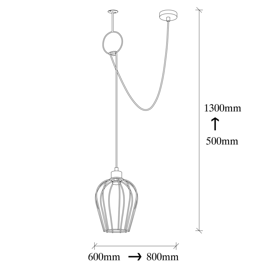 Φωτιστικό οροφής TEL 1xE27/40W/230V