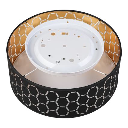 Φωτιστικό οροφής ULLE 1xE27/15W/230V διάμ. 35 εκ. μαύρο