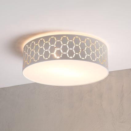 Φωτιστικό οροφής ULLE 2xE27/15W/230V Ø 45 cm λευκό