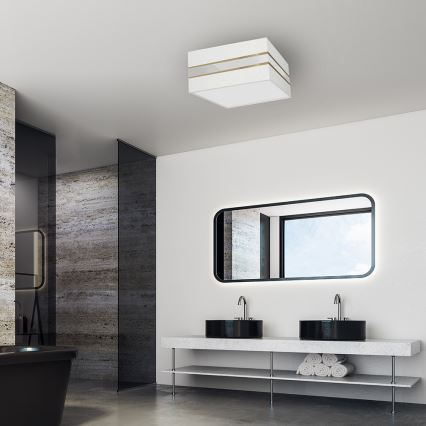 Φωτιστικό οροφής ULTIMO 2xE27/60W/230V λευκό