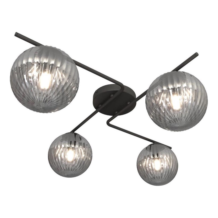 Φωτιστικό οροφής VESPA 4xE14/10W/230V μαύρο/γκρι