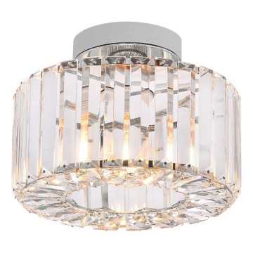 Φωτιστικό οροφής VETRO 1xE27/15W/230V, διάμ. 24,5 εκ., ματ χρώμιο