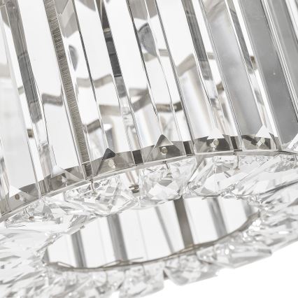 Φωτιστικό οροφής VETRO 1xE27/15W/230V, διάμ. 24,5 εκ., ματ χρώμιο