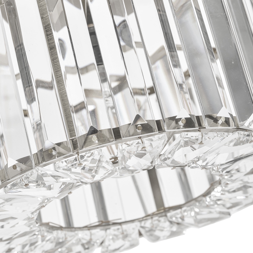 Φωτιστικό οροφής VETRO 1xE27/15W/230V, διάμ. 24,5 εκ., ματ χρώμιο