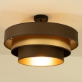 Φωτιστικό οροφής WENTA 1xE27/60W/230V Ø 50 cm καφέ/χρυσό