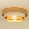 Φωτιστικό οροφής WENTA 1xE27/60W/230V Ø 50 cm τζούτα/μπεζ