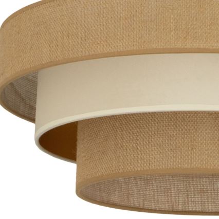 Φωτιστικό οροφής WENTA 1xE27/60W/230V Ø 50 cm τζούτα/μπεζ