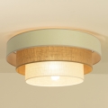 Φωτιστικό οροφής WENTA 1xE27/60W/230V Ø 50 cm μπεζ/γιούτα