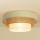 Φωτιστικό οροφής WENTA 1xE27/60W/230V Ø 50 cm μπεζ/γιούτα