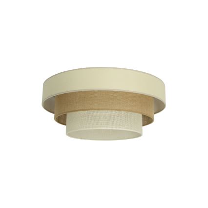 Φωτιστικό οροφής WENTA 1xE27/60W/230V Ø 50 cm μπεζ/γιούτα