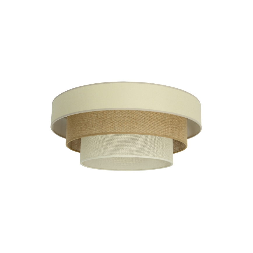 Φωτιστικό οροφής WENTA 1xE27/60W/230V Ø 50 cm μπεζ/γιούτα