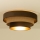 Φωτιστικό οροφής WENTA 1xE27/60W/230V Ø 50 εκ. καφέ/γιούτα