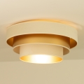 Φωτιστικό οροφής WENTA 1xE27/60W/230V διάμ. 50 cm μπεζ/χρυσό