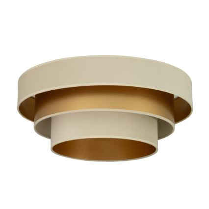 Φωτιστικό οροφής WENTA 1xE27/60W/230V διάμ. 50 cm μπεζ/χρυσό