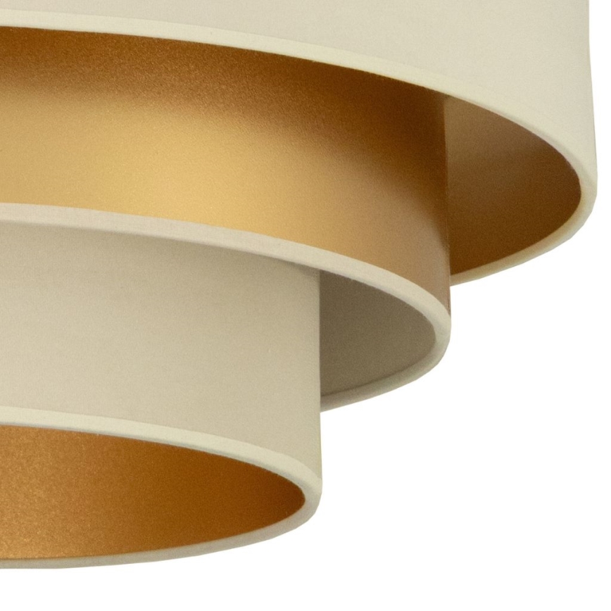 Φωτιστικό οροφής WENTA 1xE27/60W/230V διάμ. 50 cm μπεζ/χρυσό