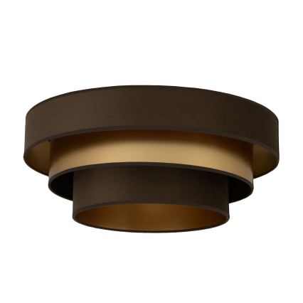 Φωτιστικό οροφής WENTA 1xE27/60W/230V, διάμ. 50 εκ., καφέ/χρυσό