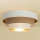 Φωτιστικό οροφής WENTA 1xE27/60W/230V, διάμετρος 50 cm, λευκό/καφέ