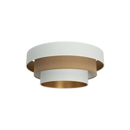 Φωτιστικό οροφής WENTA 1xE27/60W/230V, διάμετρος 50 cm, λευκό/καφέ
