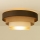 Φωτιστικό οροφής WENTA, 1xE27/60W/230V, διάμετρος 50 εκ., καφέ/γιούτα/μπεζ