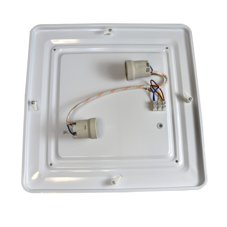 Φωτιστικό οροφής WILTON 2xE27/60W/230V 37,5x37,5 cm μαύρο