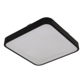 Φωτιστικό οροφής WILTON με αισθητήρα, 2xE27/60W/230V, 33x33 cm, μαύρο
