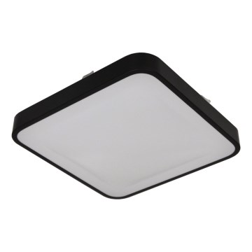 Φωτιστικό οροφής WILTON με αισθητήρα, 2xE27/60W/230V, 33x33 cm, μαύρο