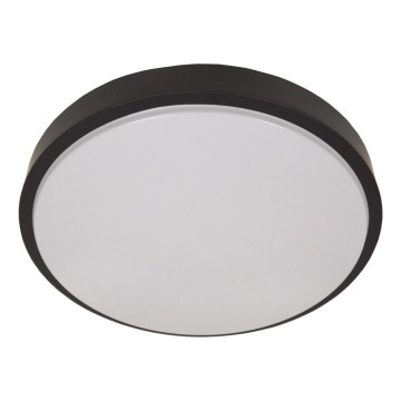Φωτιστικό οροφής WILTON με αισθητήρα 2xE27/60W/230V Ø 33 cm μαύρο