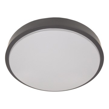 Φωτιστικό οροφής WILTON με αισθητήρα, 2xE27/60W/230V, διάμ. 33 εκ., ανθρακί