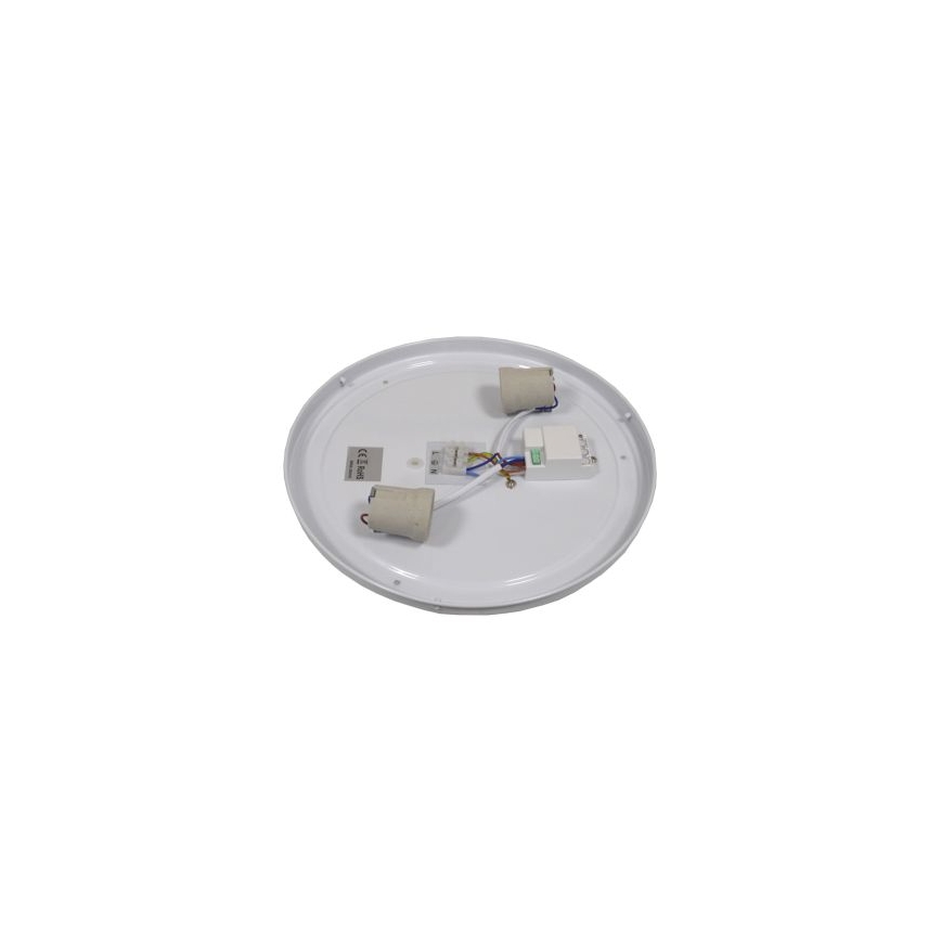 Φωτιστικό οροφής WILTON με αισθητήρα, 2xE27/60W/230V, διάμ. 33 εκ., ανθρακί