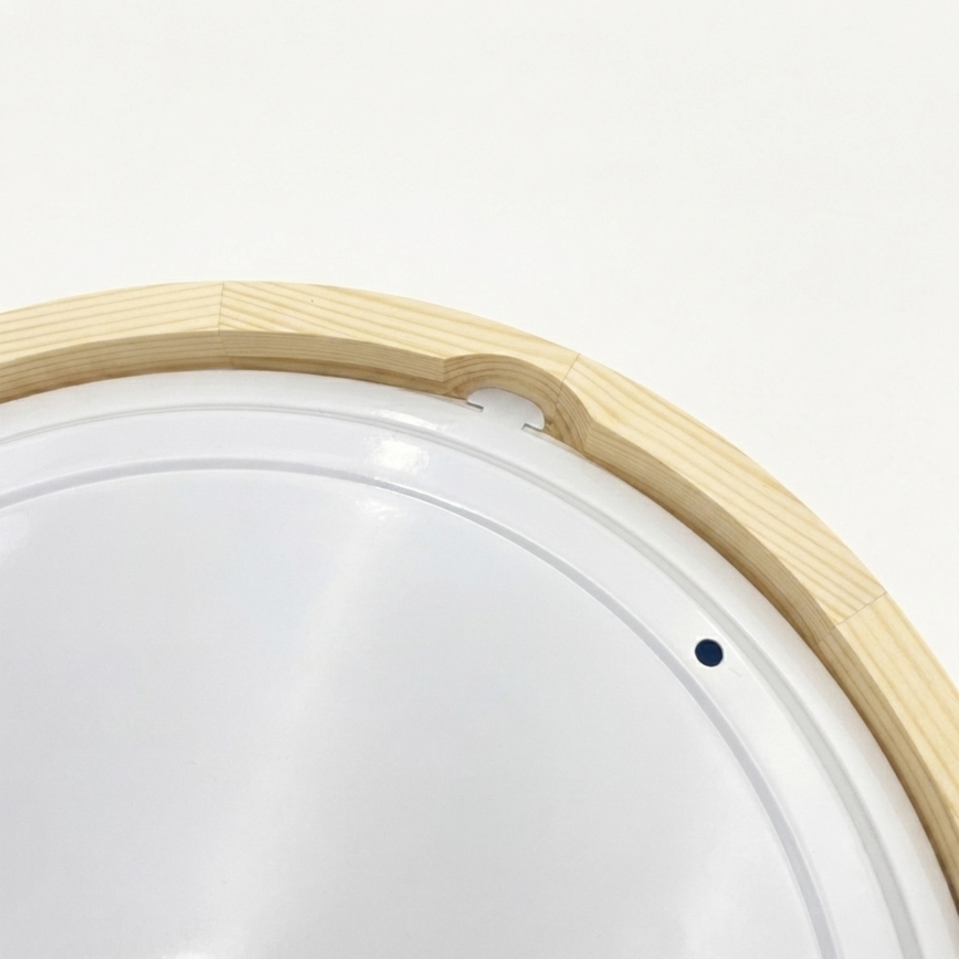 Φωτιστικό οροφής μπάνιου NATURAL MODERN 3xE27/15W/230V IP54 Ø 37,5 cm πεύκο