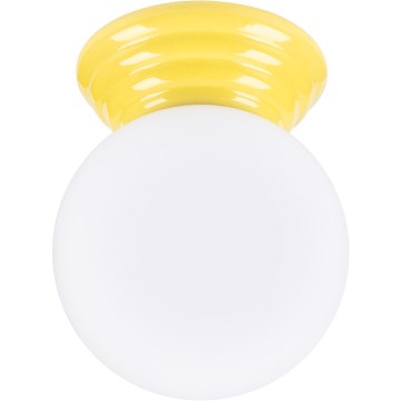 Φωτιστικό οροφής για μπάνιο ZORI 1xG9/8W/230V Ø 12 cm IP44 κίτρινο