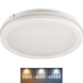 Φωτιστικό οροφής εξωτερικού χώρου LED BENO E LED/40W/230V 3000/4000/6500K διάμετρος 40 cm IP65 λευκό