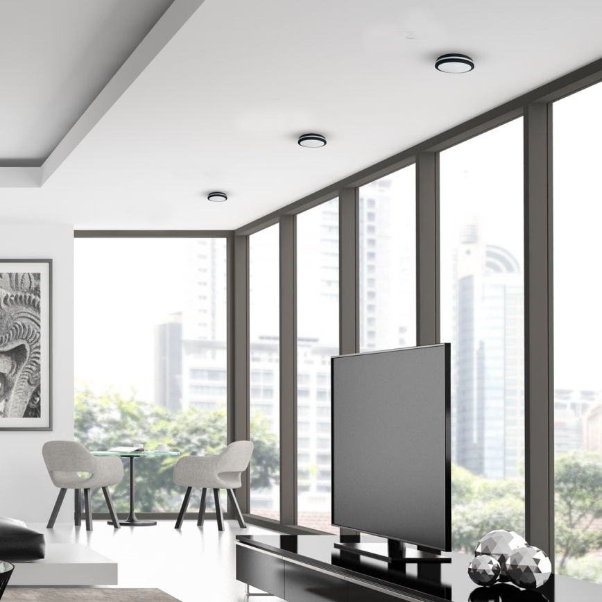 Φωτιστικό οροφής εξωτερικού χώρου LED MARLON LED/12W/230V 4000K IP54 μαύρο