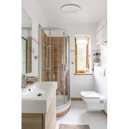 Φωτιστικό οροφής εξωτερικού χώρου LED με αισθητήρα RENO LED/16W/230V IP66 λευκό