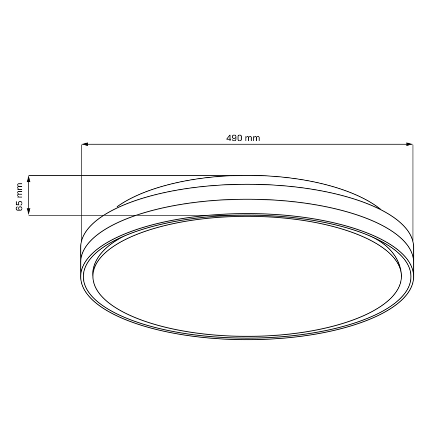 Φωτιστικό οροφής μπάνιου dimming LED CASSANDRA LED/72W/230V διάμετρος 49 cm 3000-6000K IP44 + τηλεχειριστήριο
