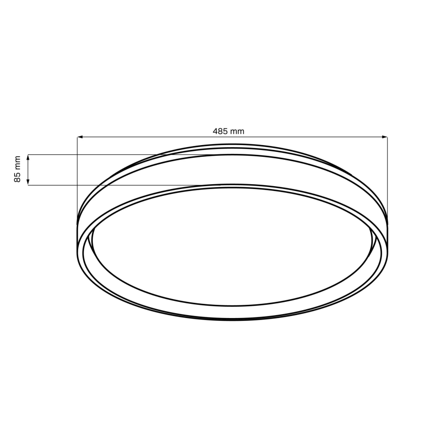 Φωτιστικό οροφής μπάνιου dimming LED ELIZA LED/72W/230V διάμετρος 48,5 cm 3000-6000K IP44 + τηλεχειριστήριο