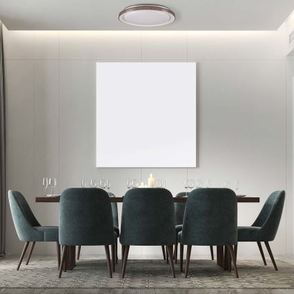 Φωτιστικό οροφής μπάνιου dimming LED GRAŻYNA LED/72W/230V 3000-6000K διάμετρος 51 cm IP44 γκρι + τηλεχειριστήριο