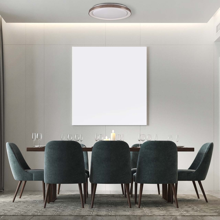 Φωτιστικό οροφής μπάνιου dimming LED GRAŻYNA LED/72W/230V 3000-6000K διάμετρος 51 cm IP44 γκρι + τηλεχειριστήριο