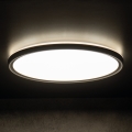 Φωτιστικό οροφής μπάνιου LED AZPO LED/18,5W/230V διάμετρος 29 cm IP54 μαύρο